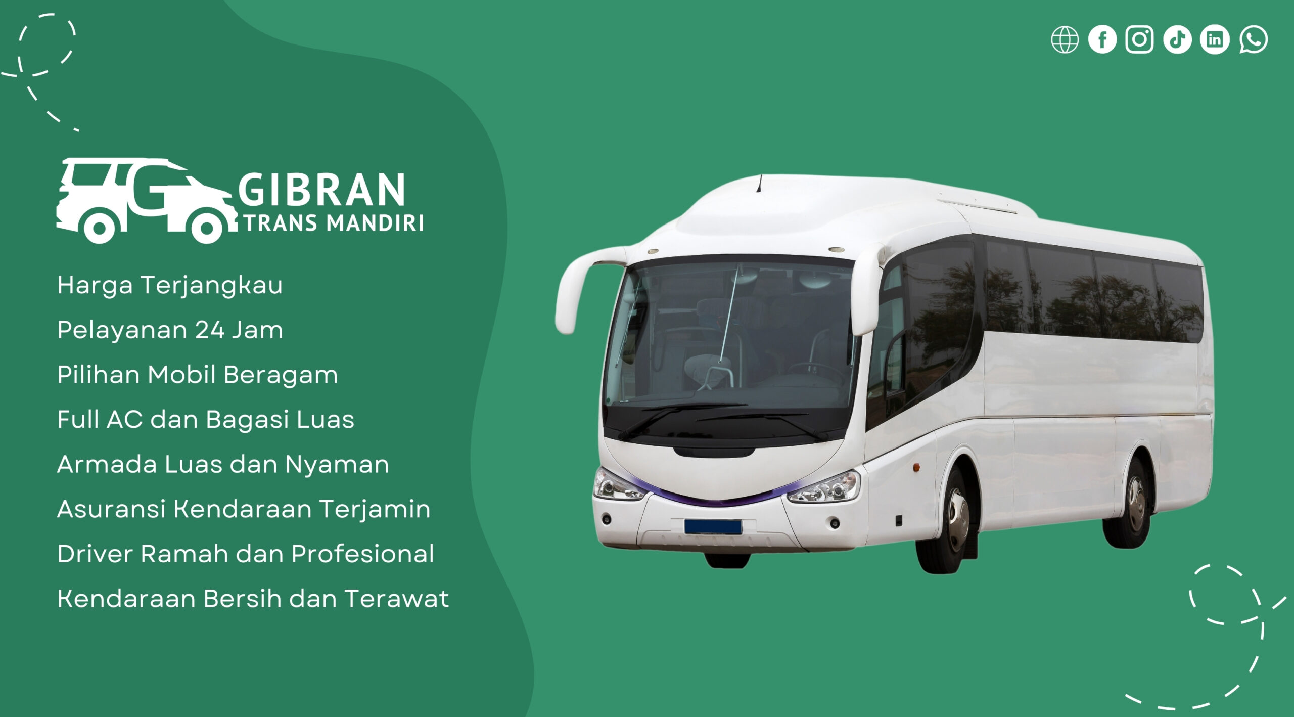 Bus - Gibran Trans Mandiri Banner 65 x 40